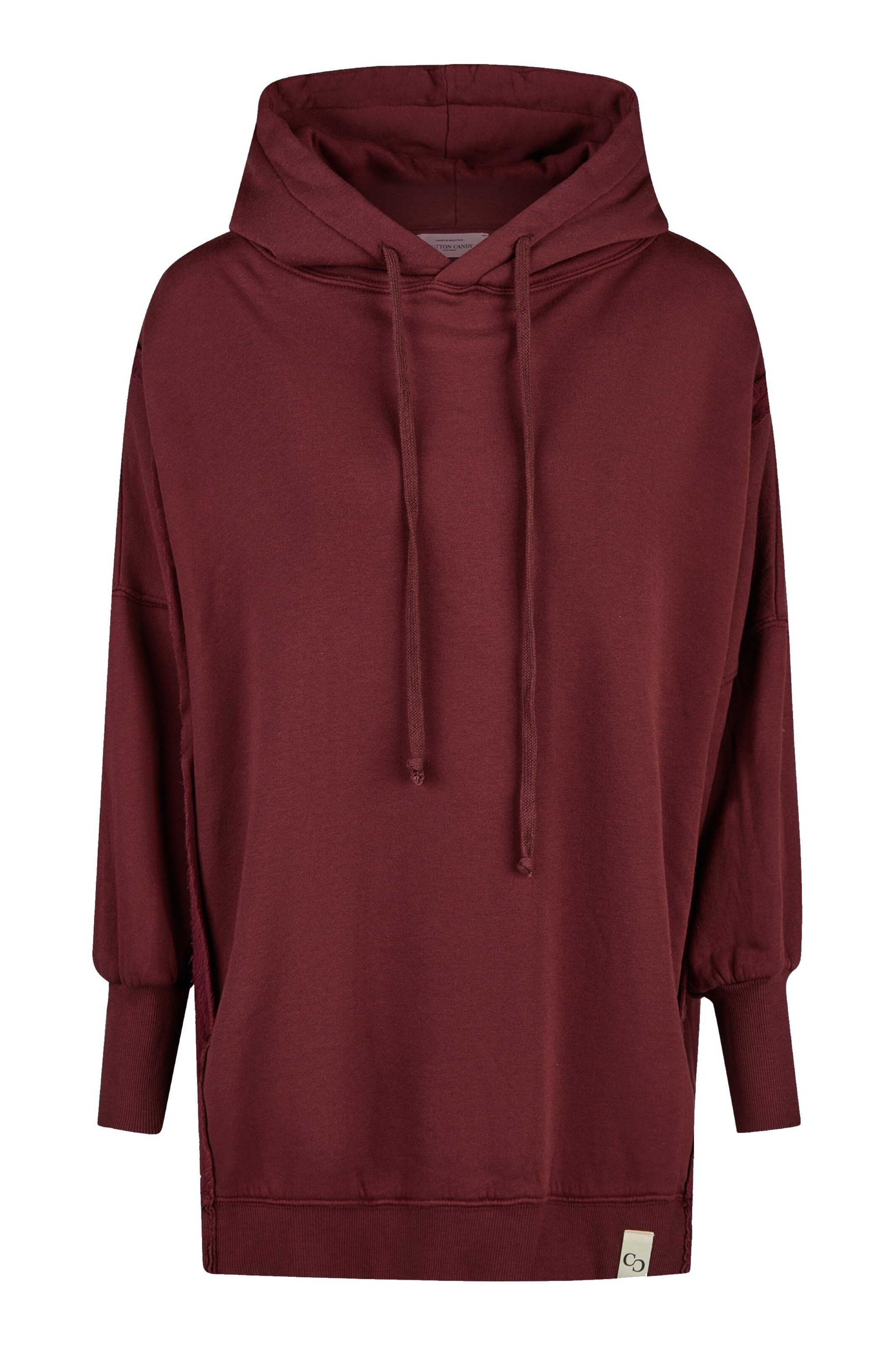 Cotton Candy Hoodie in Rot: Vorderseite