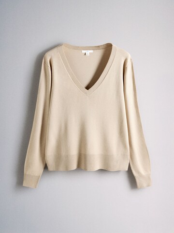 The Set Pullover in Beige