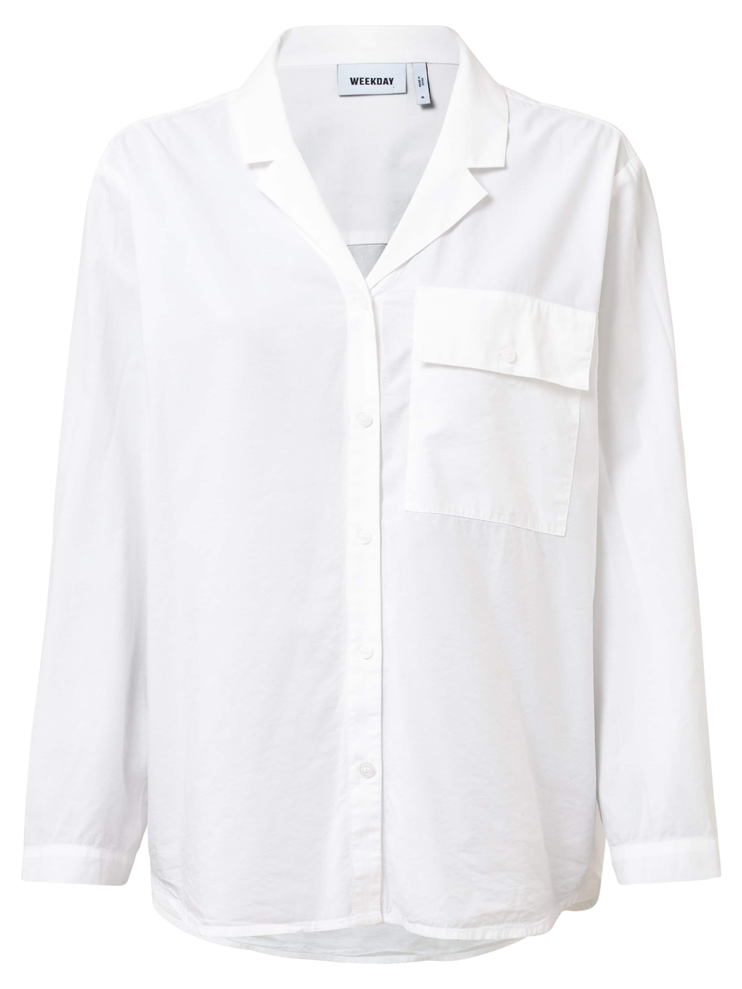 WEEKDAY Blúz 'Mira' - fehér: elől