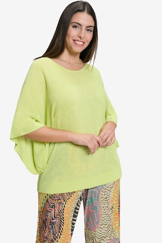 Pull-over Ulla Popken en jaune : devant