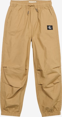 Tapered Pantaloni de la Calvin Klein Jeans pe maro: față