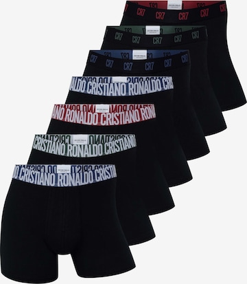 Boxers CR7 - Cristiano Ronaldo en noir : devant