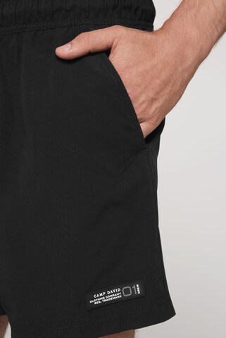CAMP DAVID Badeshorts in Schwarz