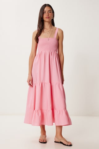 Robe d’été Happiness İstanbul en rose : devant