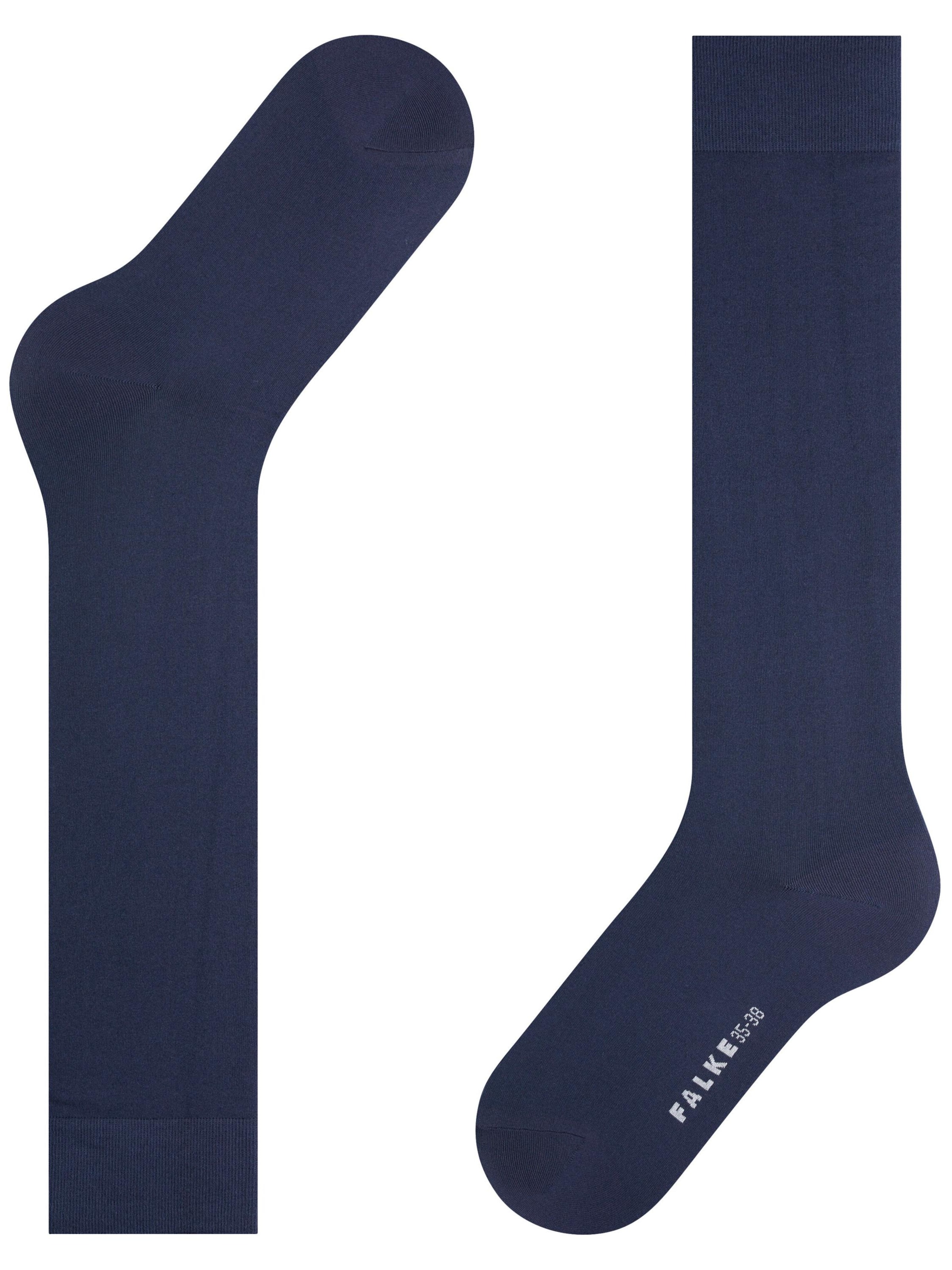 FALKE Knee High Socks 'Cotton Touch' in Blue