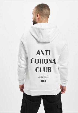 DEF Sweatshirt 'Anti Corona' in White