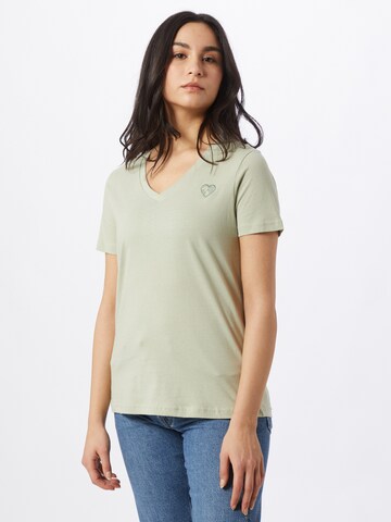 Stitch and Soul T-shirt i grön: framsida