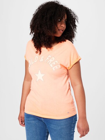 Key Largo - Camiseta 'Free' en naranja: frente