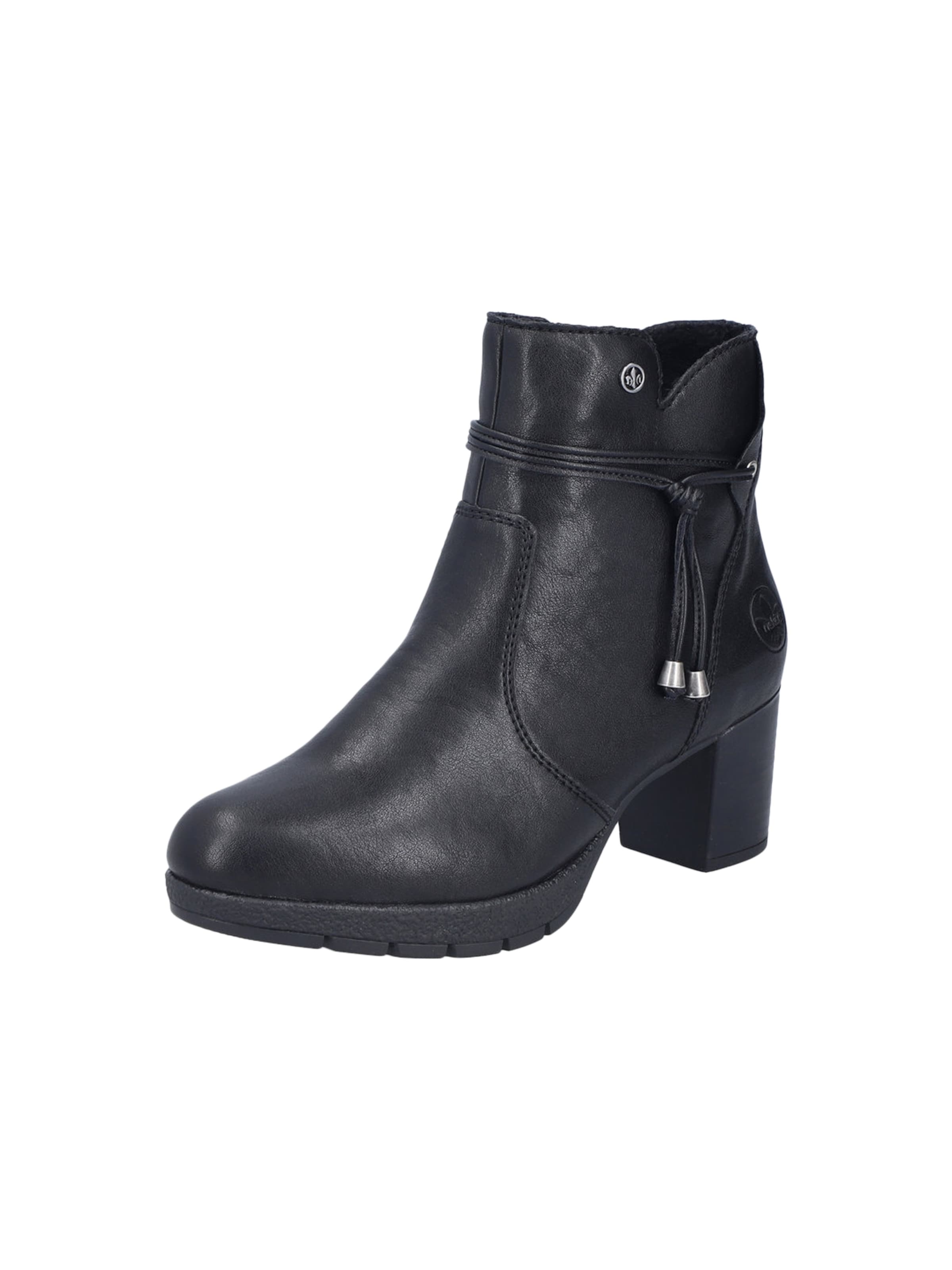 Rieker Ankle boots 'Girona Absatzstiefelette' in Black