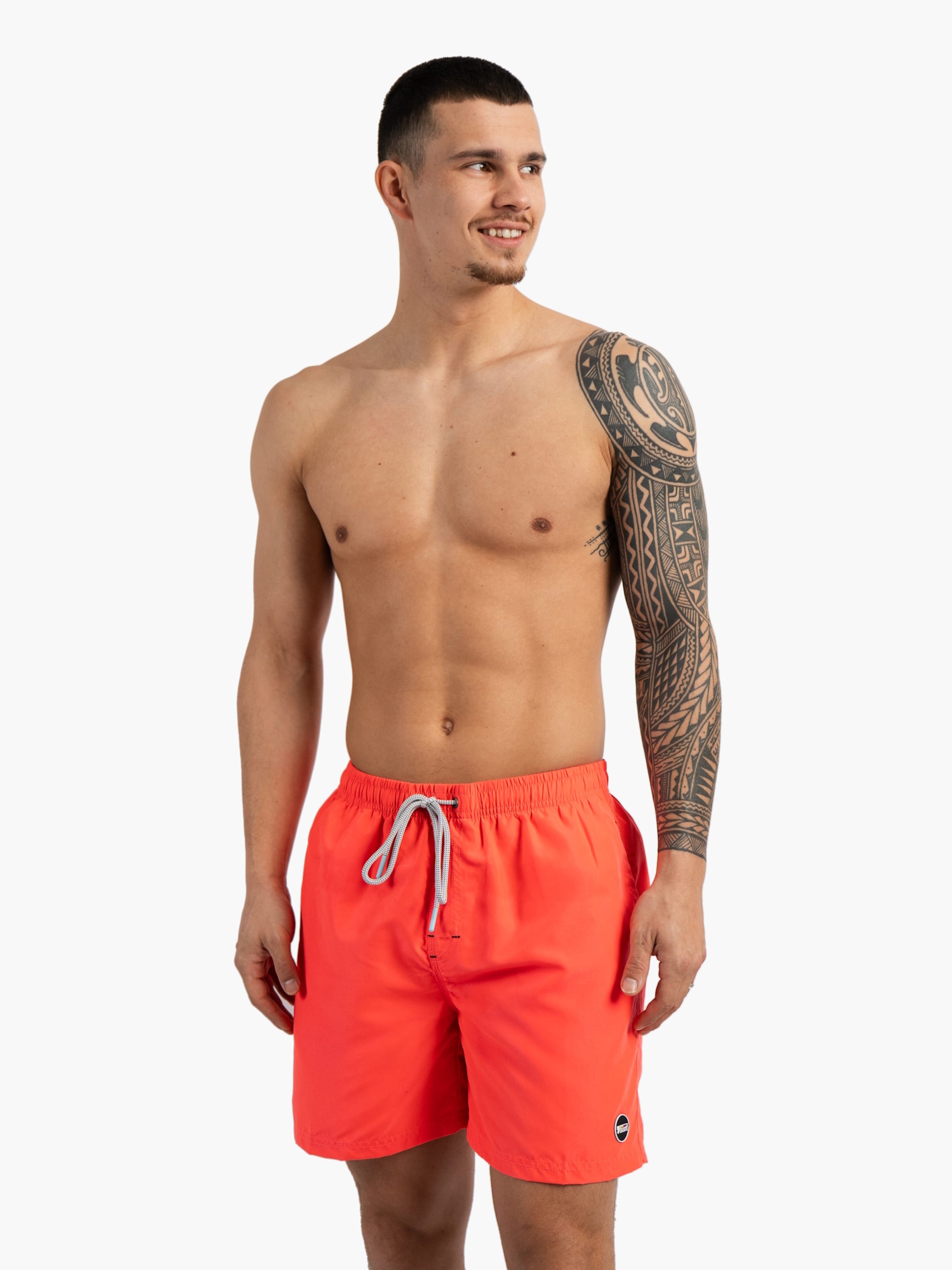 Shorts de bain Happy Shorts en rouge : devant