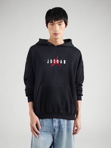 Felpa di Jordan in nero: frontale