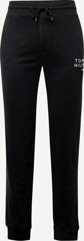 Pantalon de pyjama Tommy Hilfiger Underwear en noir : devant