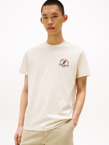 Tommy Jeans Majica | bež barva: sprednja stran