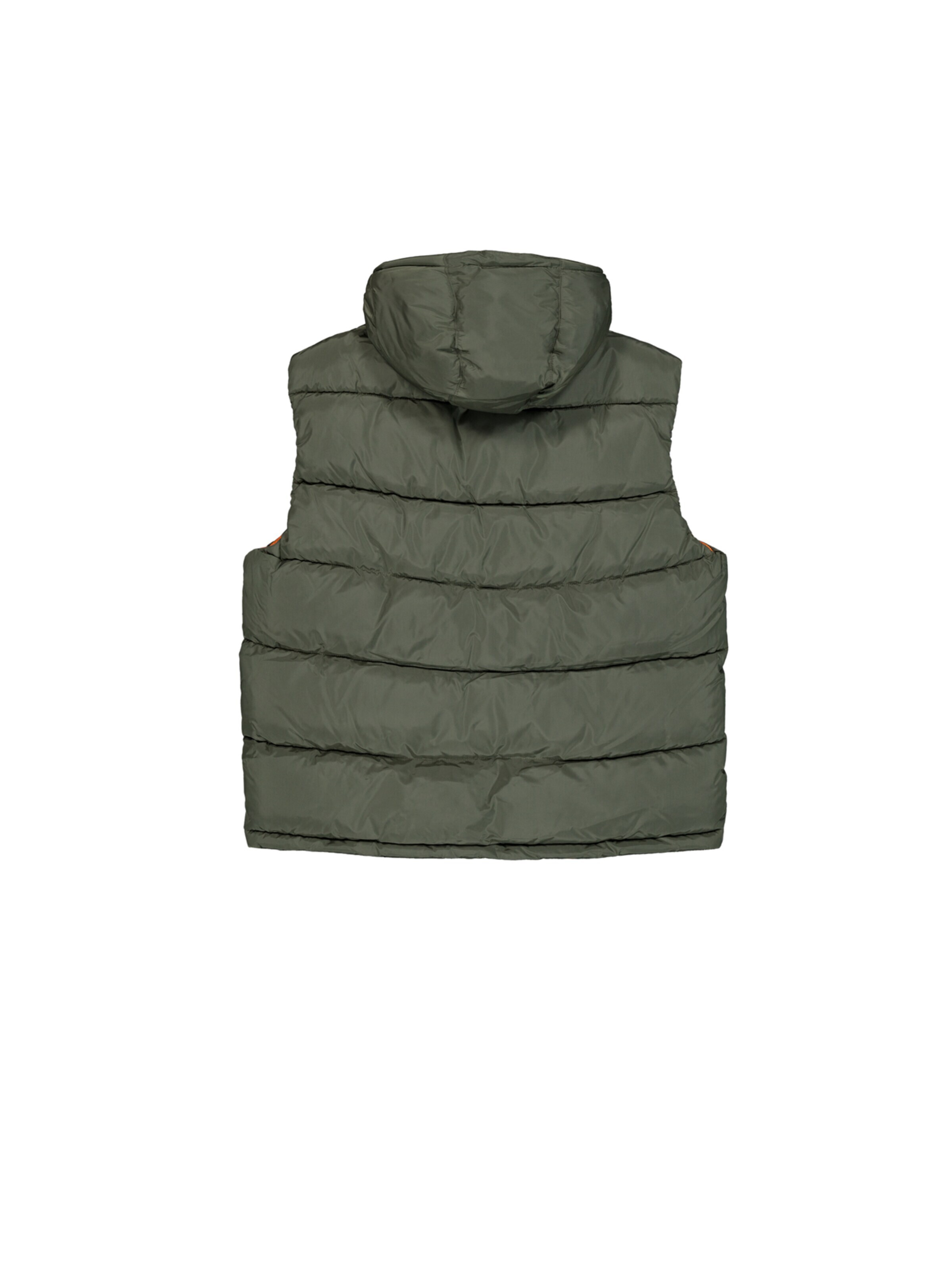 ALPHA INDUSTRIES Weste 'Hooded Puffer Vest FD'‌‌‌‌‌ in Grün