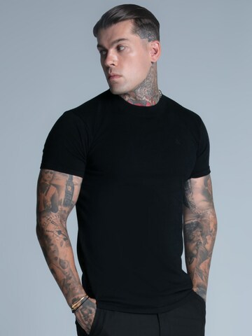 SikSilk Shirt 'Muscle' in Zwart: voorkant