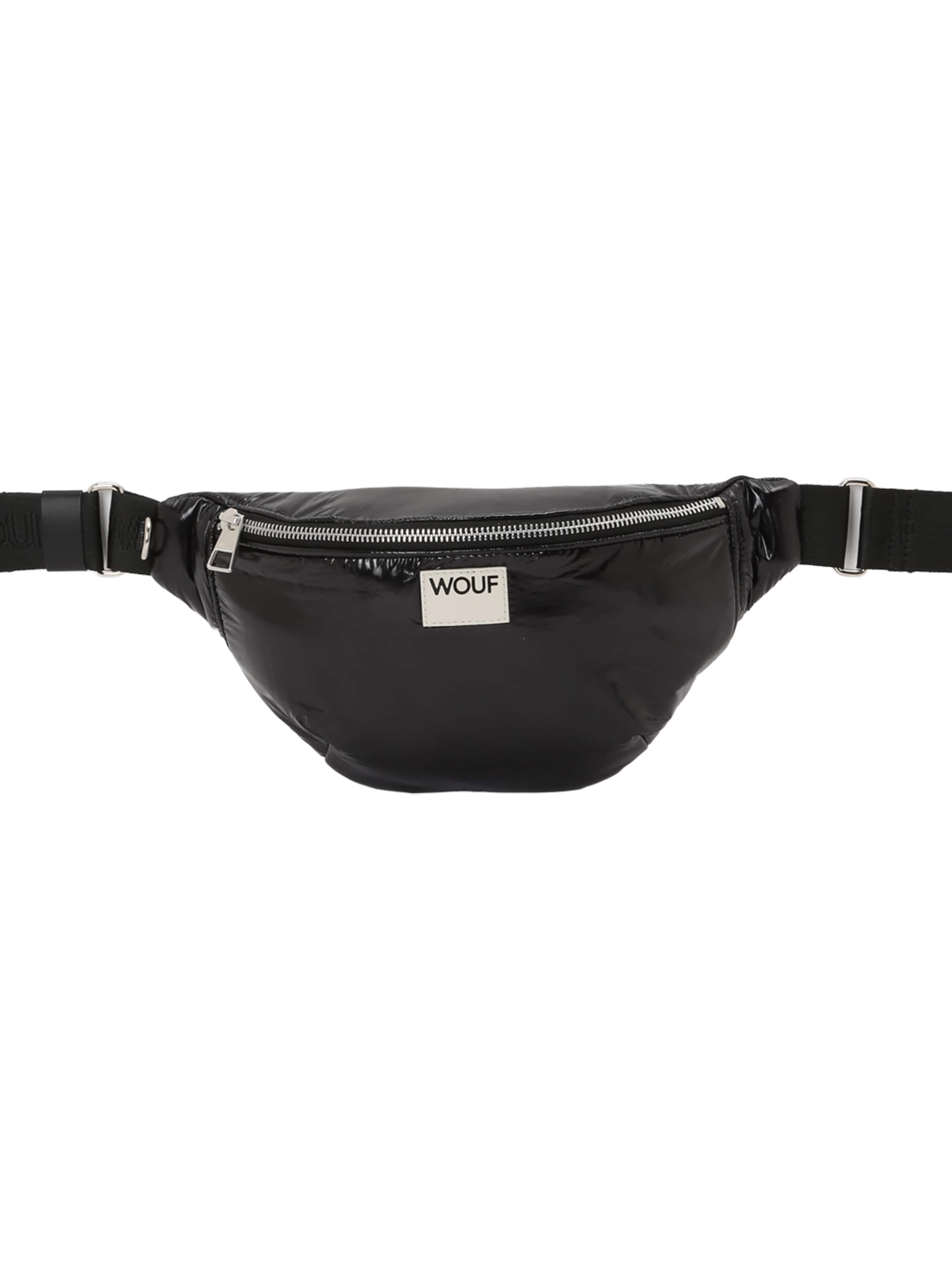 Sacs banane 'Glossy' Wouf en noir : devant