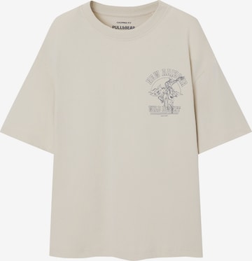 Pull&Bear T-shirt i beige: framsida