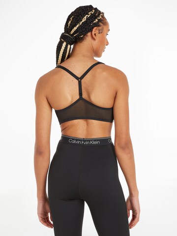 Bustier Soutien-gorge de sport Calvin Klein Sport en noir