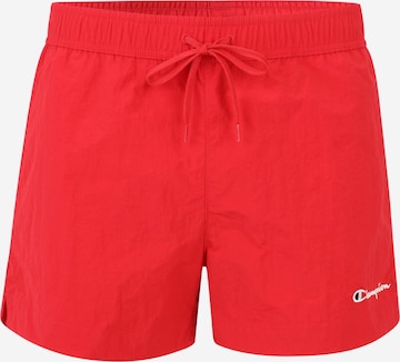 Shorts de bain Champion Authentic Athletic Apparel en rouge : devant