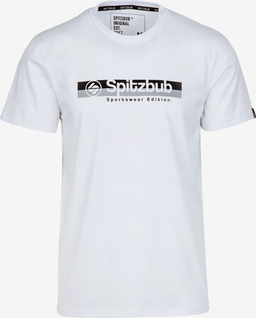SPITZBUB Shirt 'Dots Sports' in White: front