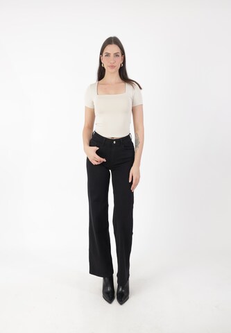 Elara Flared Jeans i sort