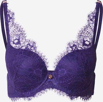 LingaDore Triangle Bra in Blue: front