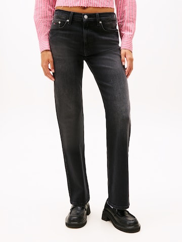 Tommy Jeans - Bootcut Vaquero 'Cleo' en negro: frente