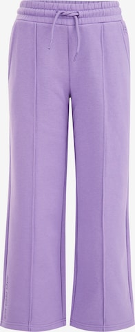 WE Fashion Regular Trousers in Purple: front