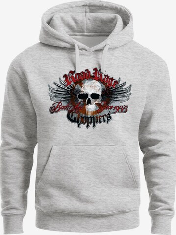 Neverless Sweatshirt 'Road Rage' in Grau: Vorderseite