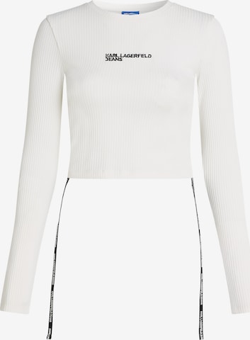 KARL LAGERFELD JEANS Футболка в Белый: спереди