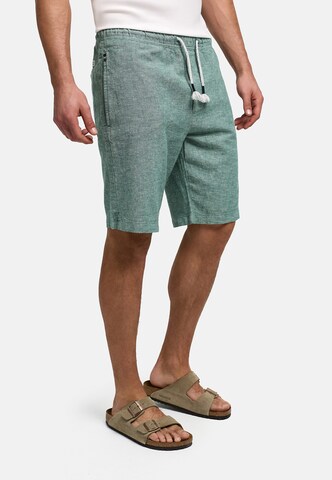 INDICODE JEANS Regular Chino 'Lino' in Groen