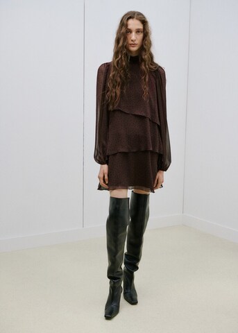 MANGO Kleid 'Lurdes' in Braun: Vorderseite