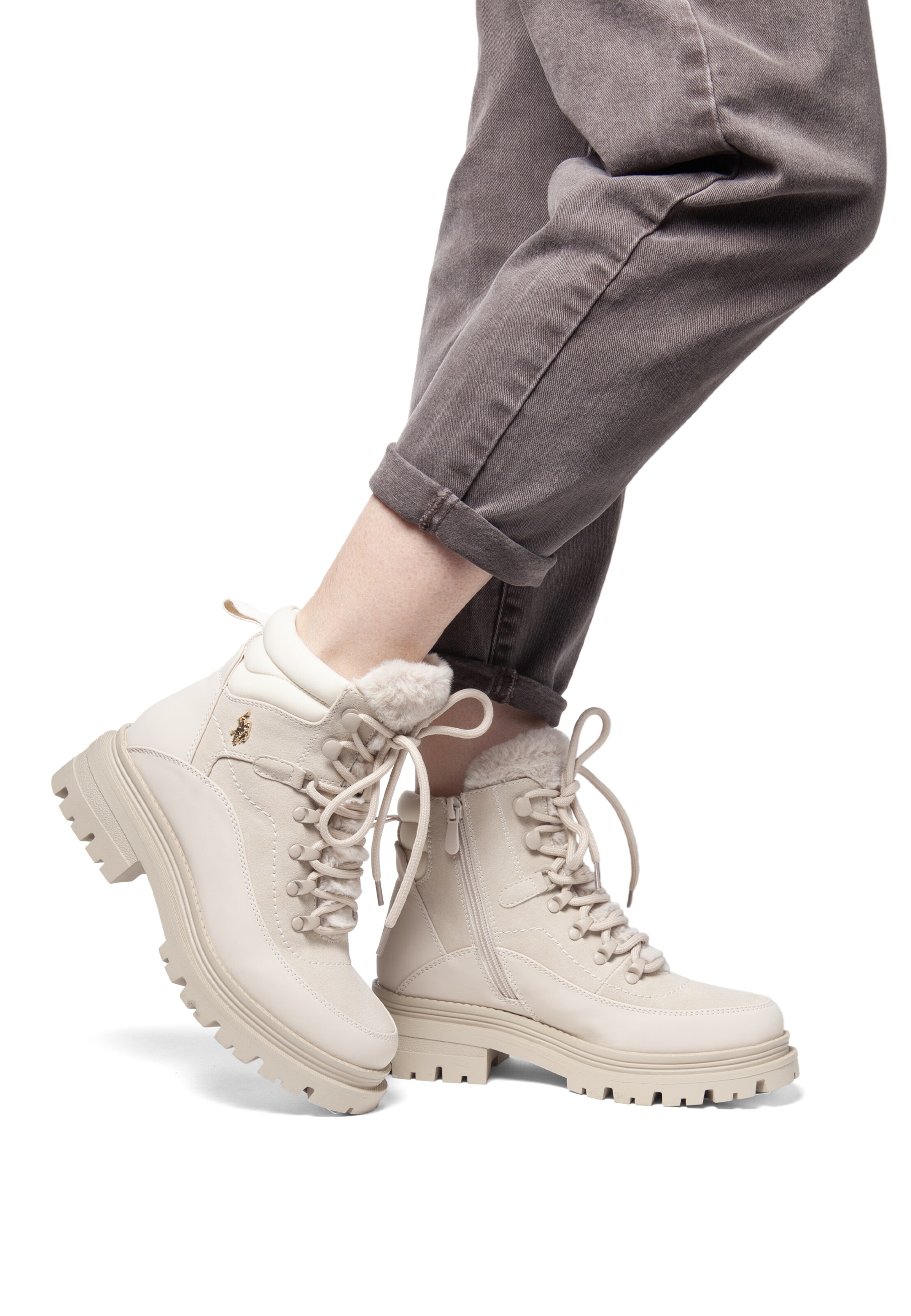 U.S. POLO ASSN. Boots in Weiß