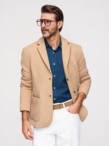 Ombre Regular Fit Businesshemd in Braun