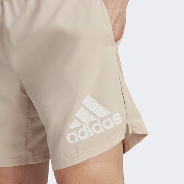 ADIDAS SPORTSWEAR Regular Sports trousers 'Run It' in Beige