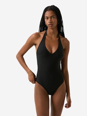 Bogner Fire + Ice Badeanzug 'Zahara' in Schwarz: Vorderseite