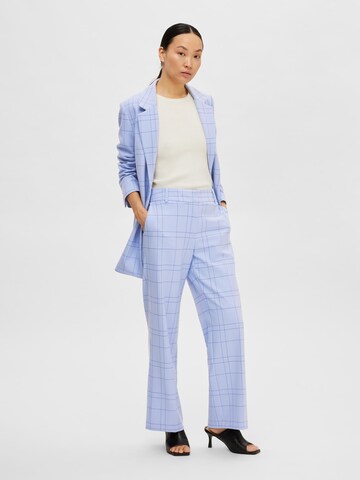 SELECTED FEMME Wide leg Chino trousers 'RITA' in Blue