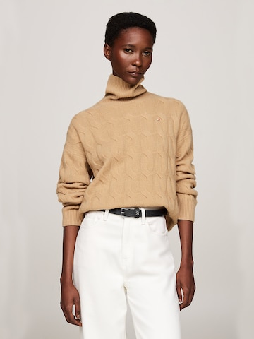 TOMMY HILFIGER Pullover in Beige: Vorderseite