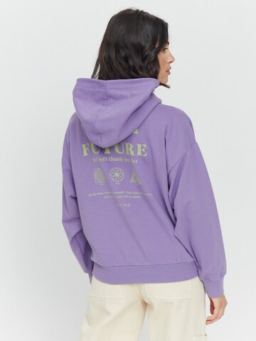 mazine Sweatshirt ' Nyssa Hoodie ' in Purple: front