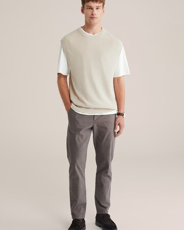 WE Fashion Slimfit Hose in Braun