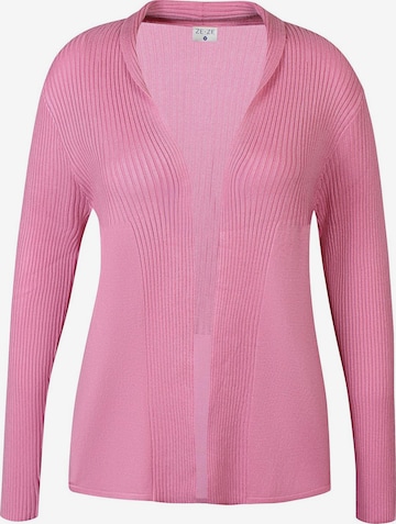 ze-ze Strickjacke 'Florian 723' in Pink: Vorderseite