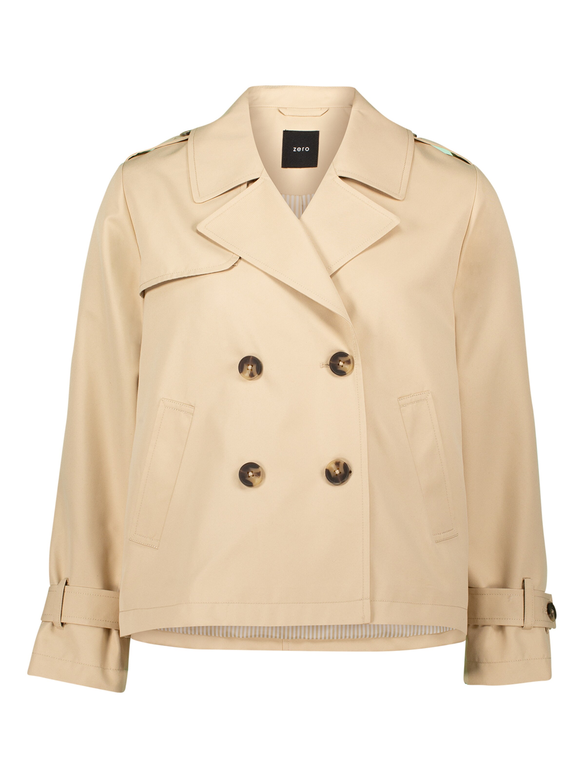 zero Between-Season Jacket in Beige: front