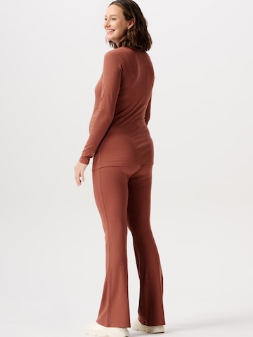 évasé Pantalon 'Heja' Noppies en marron