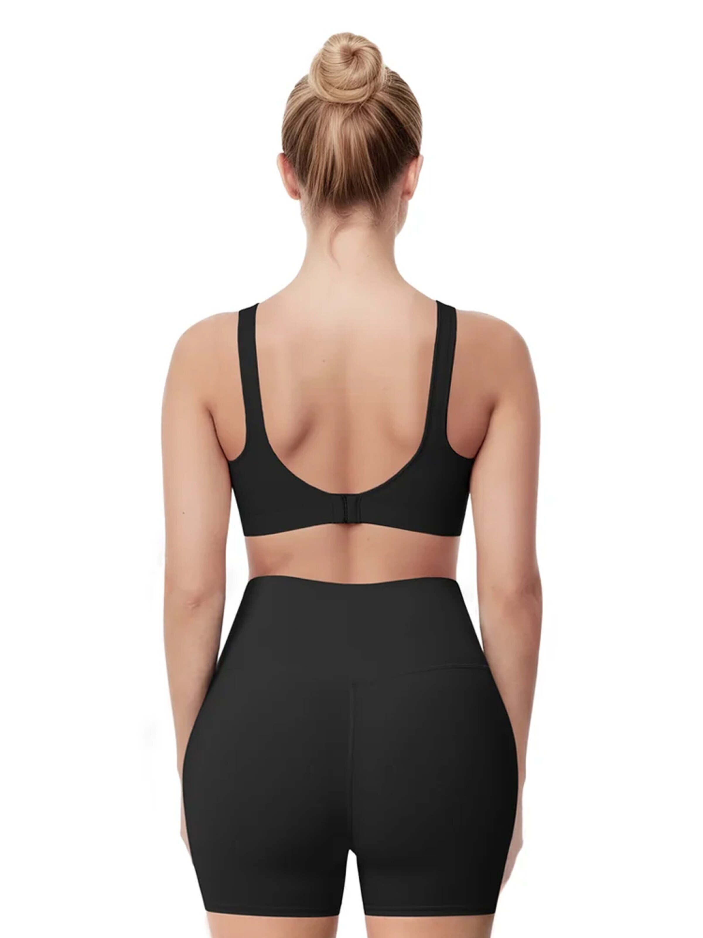 Shapetape Slimfit Leggings 'High Waist Fitness Short met Telefoonzak' in Zwart