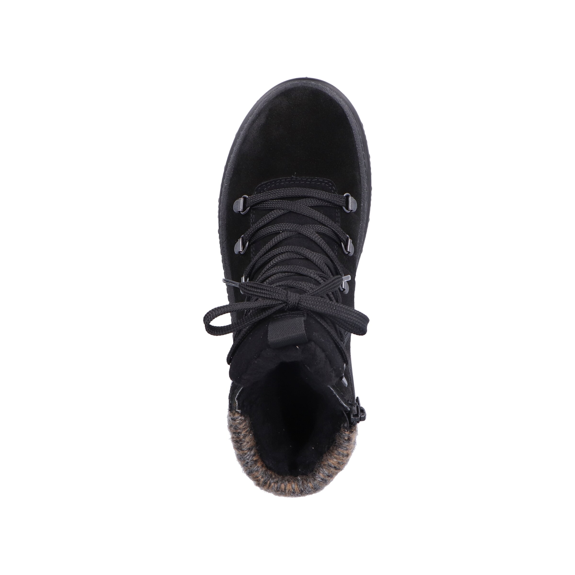 Rieker Lace-Up Ankle Boots in Black