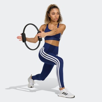 ADIDAS PERFORMANCE Skinny Sporthose in Blau