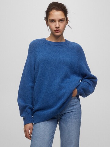 Pull&Bear Sweater in Blue: front