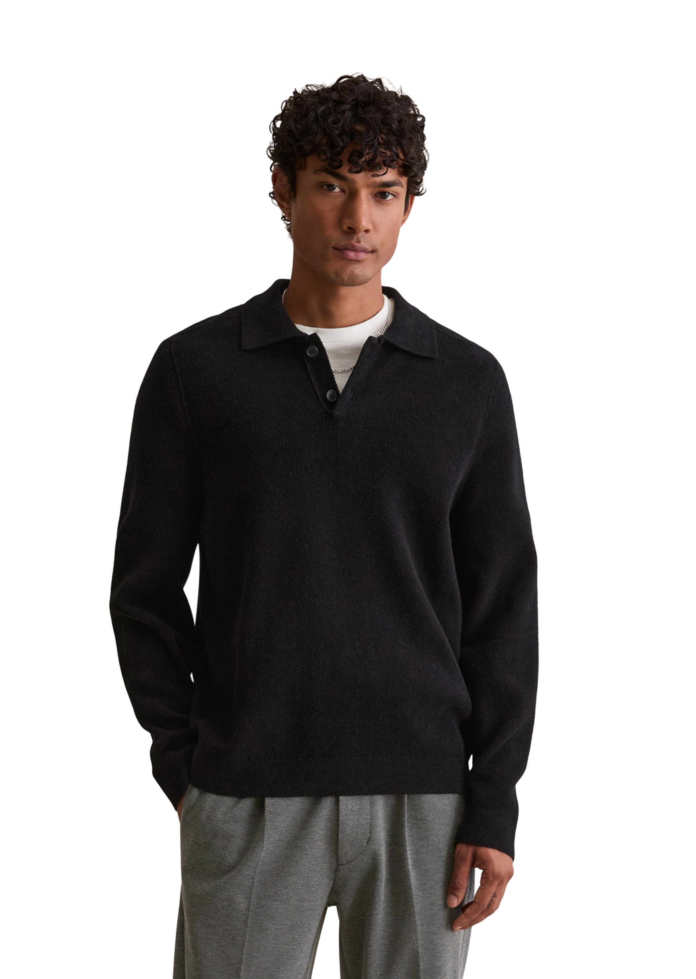 Marc O'Polo DENIM Pullover in Schwarz: Vorderseite