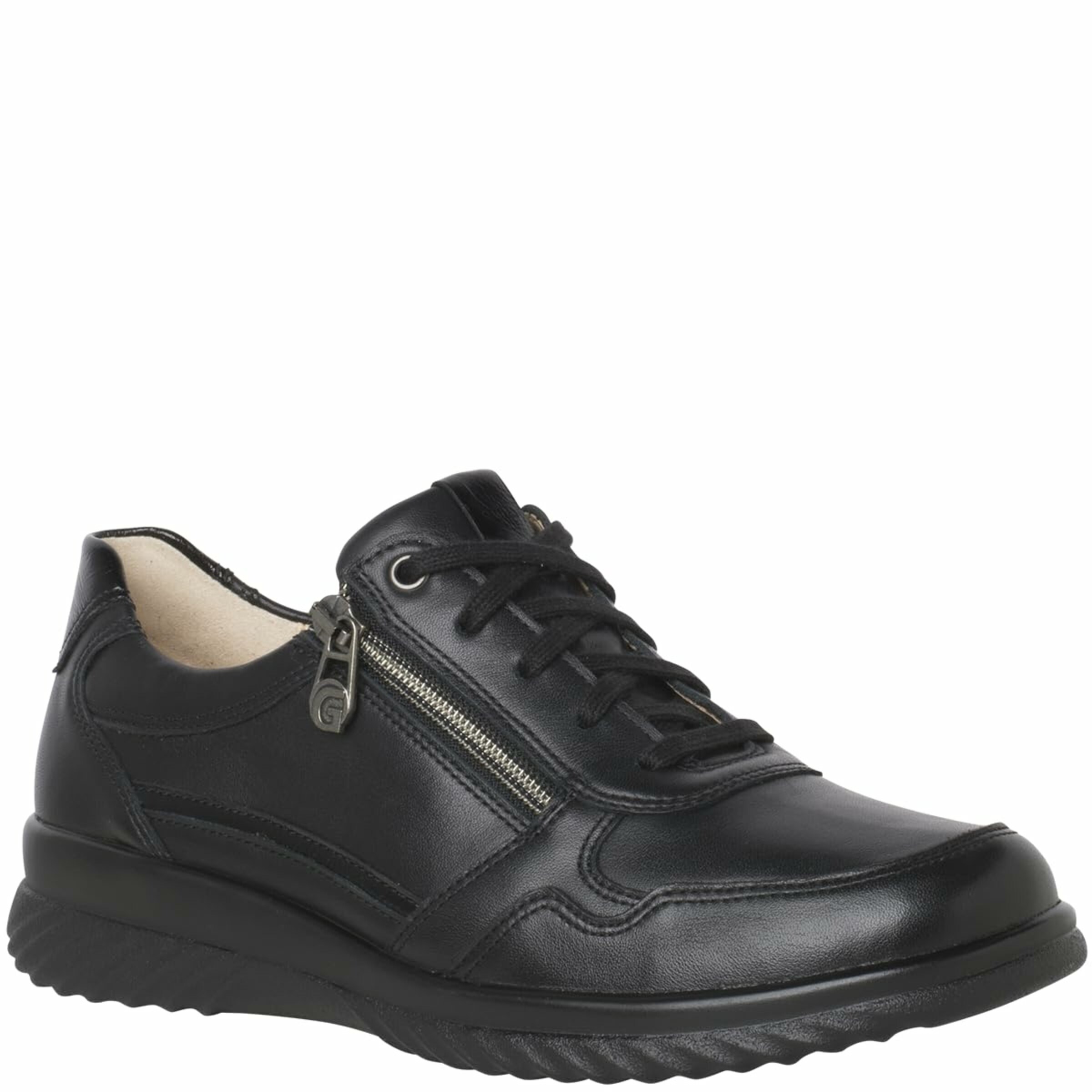 Ganter Schnürschuh in Schwarz: Vorderseite