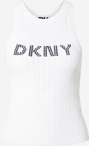 DKNY Вязаный топ в Белый: спереди